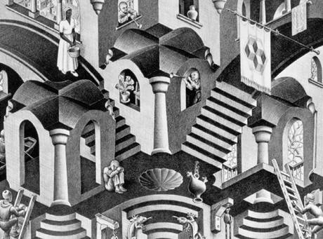 M.C. Escher: Konvexn a konkvn