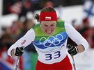 Justyna Kowalczykov z Polska v zvod na 10 km na medaili nedoshla.