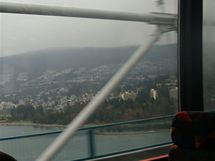 Trasa Vancouver - Whistler: vhled z mostu Lion Gate