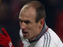 Arjen Robben z Bayernu Mnichov slav gl.