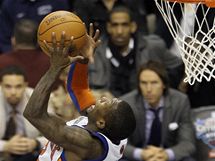 Rozehrva New York Knicks Nate Robinson pi souti ve smeovn v rmci All-Star vkendu NBA.