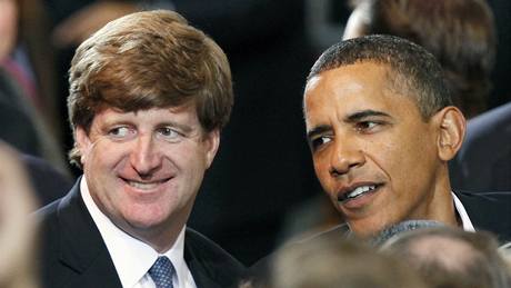 Patrick J. Kennedy s prezidentem Barackem Obamou.