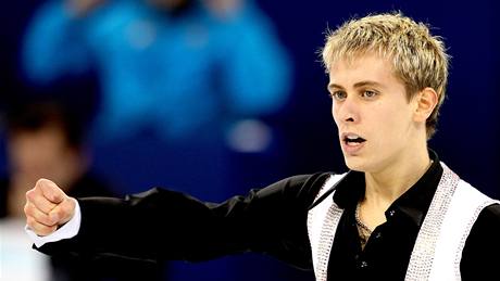 Český krasobruslař Michal Březina předvedl velmi dobrý krátký program. (16. února 2010) Český krasobruslař Michal Březina předvedl velmi dobrý krátký program. (16. února 2010)
