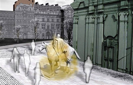 Studentský návrh sochy Jota Moravského v Brn