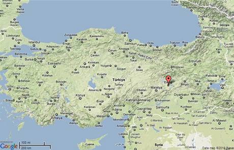 Mapa, Turecko, Elazig