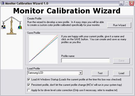 Monitor Calibration Wizard