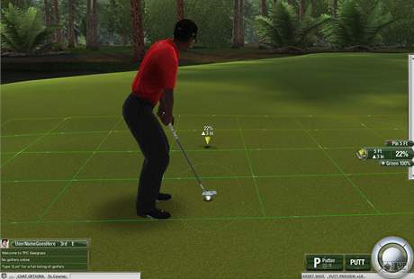 Patovn v Tiger Woods Online