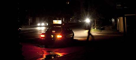 Chile se kvli vpadku elektiny ponoilo do tmy (15. bezna 2010)