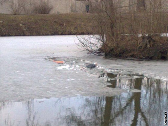 akovický rybník, odkud policie zachránila 10letého koláka.