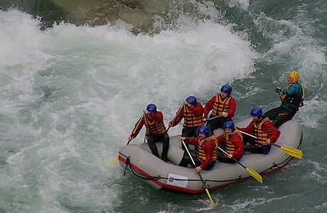 Norsko. Rafting na ece Sjoa