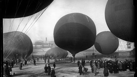 Létající balóny v Madridu, rok 1913