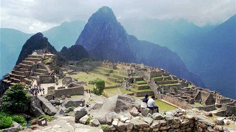 Incká pevnost Machu Picchu na jihovýchod Peru