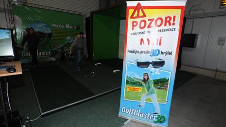 Golfov 3D simultor na veletrhu Golf Show 2010.