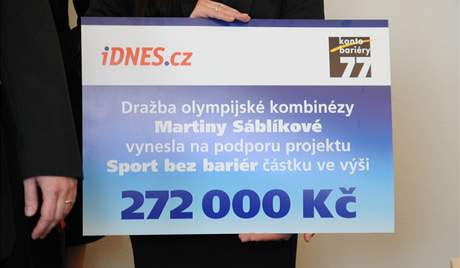 Draba olympijsk kombinzy Martiny Sblkov na iDNES.cz vynesla 272 tisc