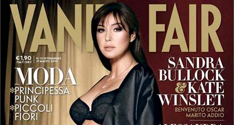 Thotná Monica Bellucci na titulní stran beznového ísla asopisu Vanity Fair...