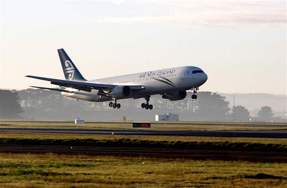 Letalo spolenosti Air New Zealand. Ilustraní foto