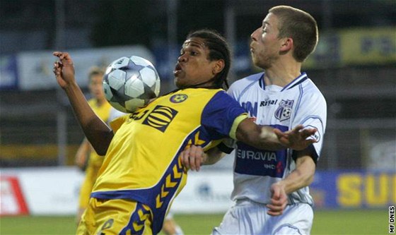 Jihlavský Gabriel v souboji s Janem Martykánem z Ústí nad Labem.