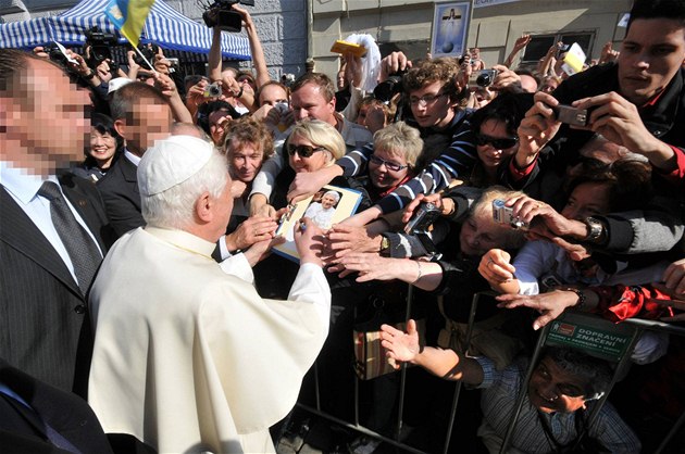 Osobní stráce v akci: návtva papee Benedikta XVI.