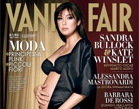 Thotná Monica Bellucci na titulní stran beznového ísla asopisu Vanity Fair...