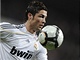 Cristiano Ronaldo z Realu Madrid v utkn s Gijonem