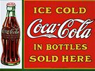 Logo Coca Coly na historickm plakt