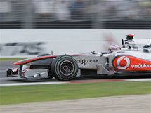 Jenson Button ze stje McLaren-Mercedes na trati Velk ceny Austrlie.