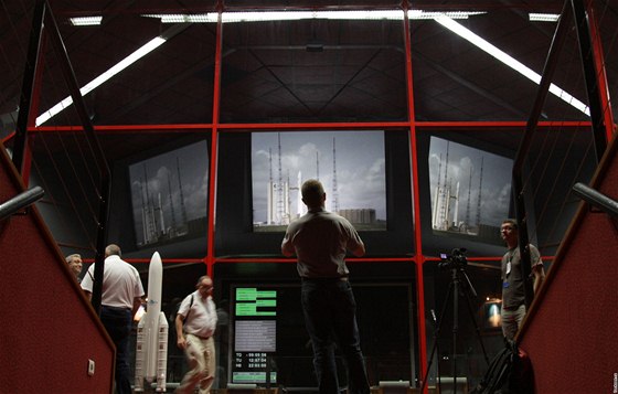 Kosmodrom v Kourou - ídící stedisko letu