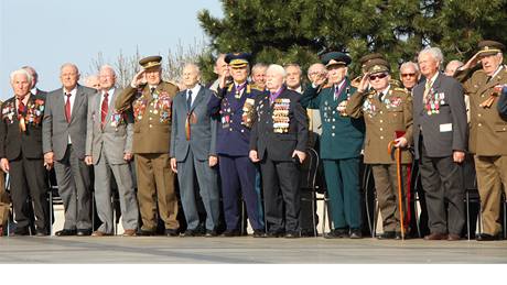 Ruský prezident Dmitrij Medvedv na návtv Slovenska. (7. dubna 2010)