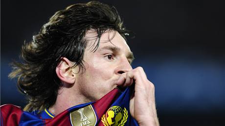 GÓLOVÁ RADOST. Lionel Messi z Barcelony se raduje ze vsteleného gólu.