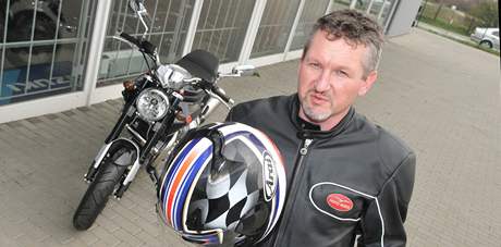 Marek Odehnal vyjd na svm motocyklu Guzzi do okol Beclavi a na Plavu