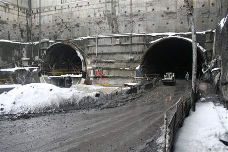 Portály tunelu Blanka v úseku Královská obora