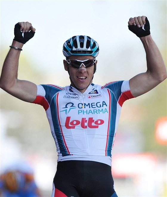 SOUPEI, POZOR! Belgický cyklista Philippe Gilbert ukazuje dva týdny ped MS formu.