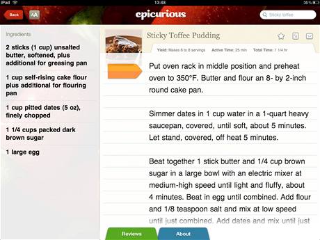 iPad - Epicurious