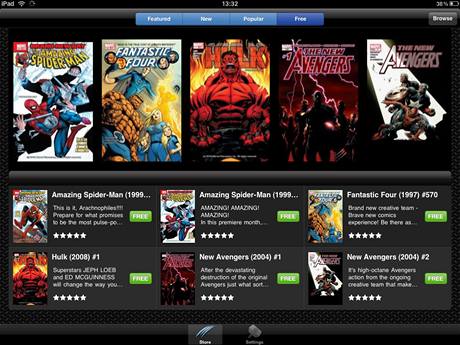 iPad - komiksy Marvel