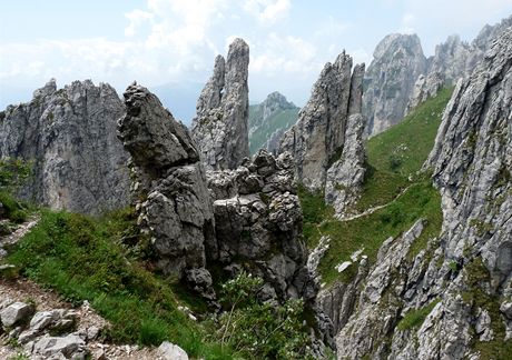 Itlie, na Diretissim v masivu Grigna Meridionale (Como)