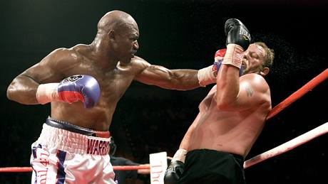 Evander Holyfield (vlevo), Frans Botha