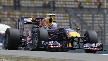 Mark Webber ze stáje Red Bull na trati Velké ceny íny. 