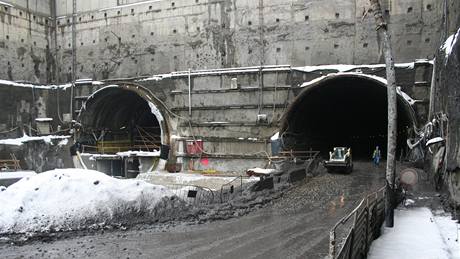 Portály tunelu Blanka v úseku Královská obora