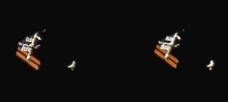 Pelet vesmírné stanice ISS v únoru 2008 na sloeném snímku Libora mída. Vpravo od stanice je raketoplán Atlantis. míd získal za snímek ocenní eská astrofotografie msíce.