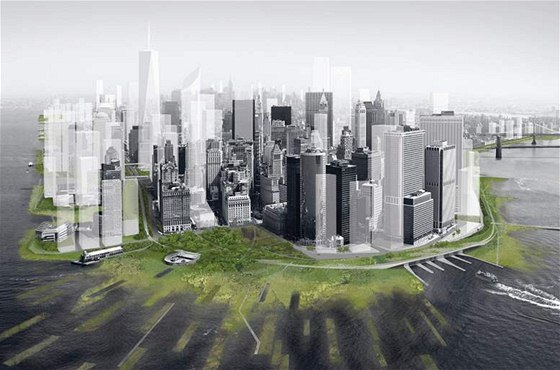 Návrh eení okraje dolní ásti Manhattanu s rozíeným mokadním pobeím