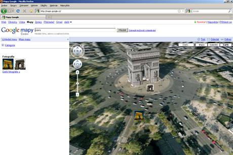 Google mapy v 3D