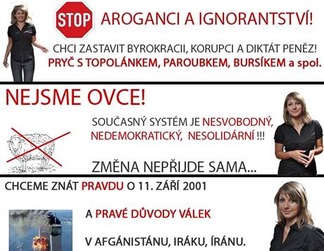 Lucie Rovn. Kol banner z webu bval kandidtky KSM
