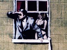 Banksy - graffiti  Nah mu, Park Street, Bristol