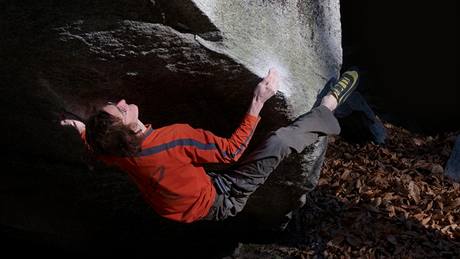 Horolezec Adam Ondra. Ilustraní snímek