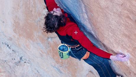 Horolezec Adam Ondra. Ilustraní snímek