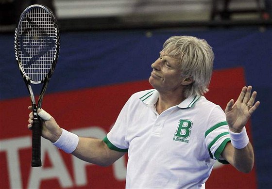 Björn Borg na veteránském turnaji v Bostonu (2010)