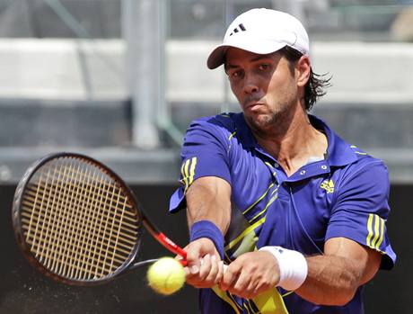 Fernando Verdasco odvrac der Novaka Djokovie na turnaji v m