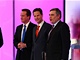 Zleva: f konzervativc David Cameron, ldr liberlnch demokrat Nick Clegg a premir Gordon Brown