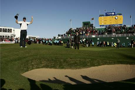 Vtz The Open 2008 Padraig Harrington, hrlo se v Royal Birkdale.