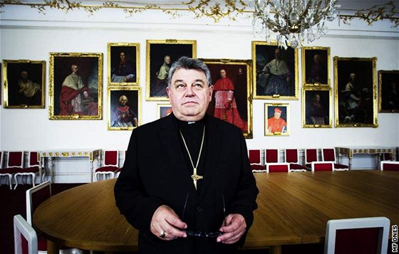 Kardinál Dominik Duka v Arcibiskupském paláci na Hradanském námstí v Praze.